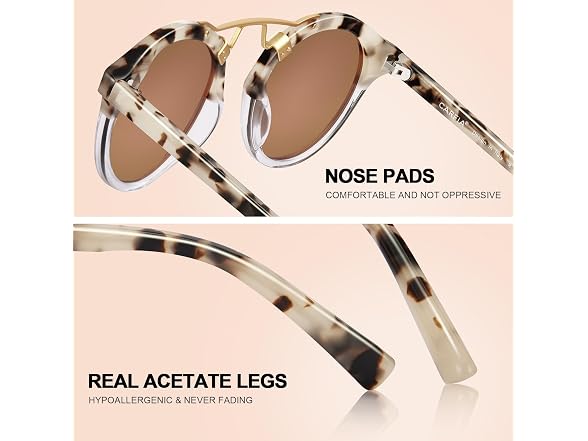 CARFIA Retro Polarized Sunglasses