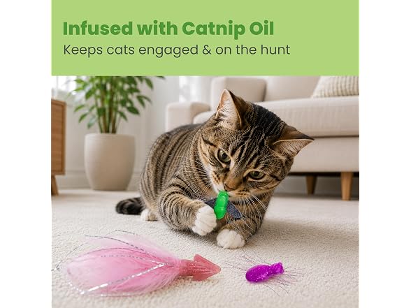 Catstages Squish Prey Catnip Cat Toys, Prey Inspired