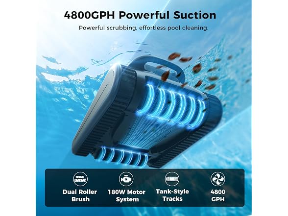 Automatic Robotic Pool Cleaner, 3 in 1