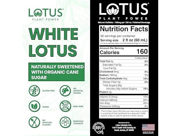 Lotus Plant Power 64oz Energy Drink