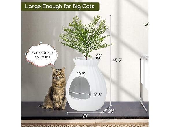 Tangkula Plant Litter Box, Hidden Cat Litter