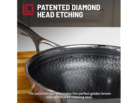 LIVWELL DiamondClad 10-Inch Hybrid Pan