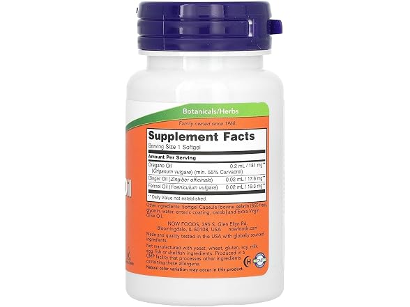NOW Oregano Oil 90 Softgels