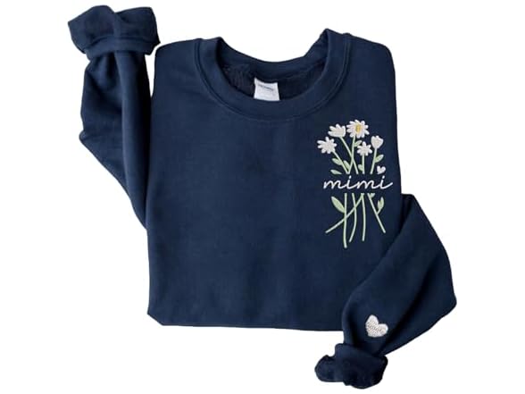 Mimi Daisy Flower Christmas Sweatshirt