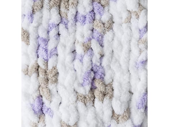Bernat Baby Blanket Yarn, 3.5 oz, Little Lilac Dove Print
