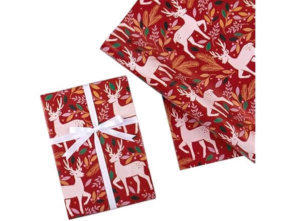 Red Reindeer & Leaf