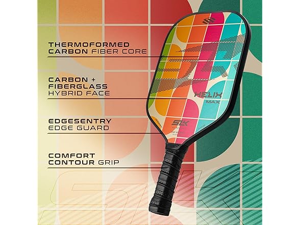 SLK Helix Pro Pickleball Paddle | Carbon