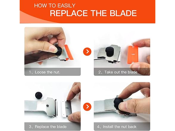 DEKEones APP-Auto-148 (2 Pack) Razor Blade Scraper +