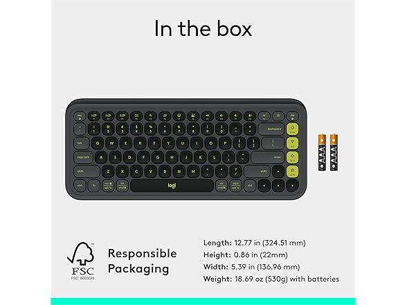 Logitech POP ICON Keys Wireless Bluetooth Keyboard