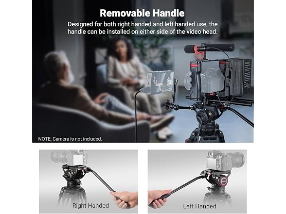 NEEWER 74in Video Tripod with Fluid Head TP74 (SHORTEN TITLE - ASHLYN)