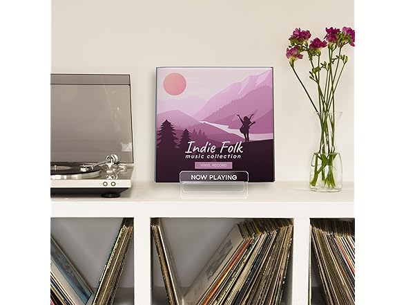 Americanflat 7.8x7.5 Now Playing Vinyl Record Stand