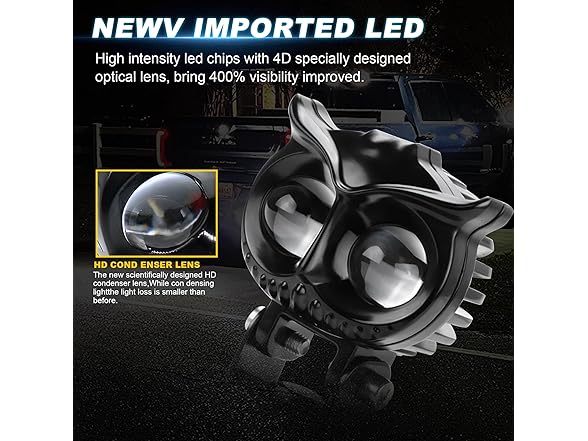 Nicoko Nicoko Amber/White Color LED Motorcycl