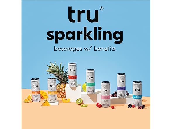 12PK Tru Refresh Seltzer, Sparkling Water Blackberry