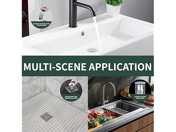 2Pcs Bathroom Sink Drain Stopper