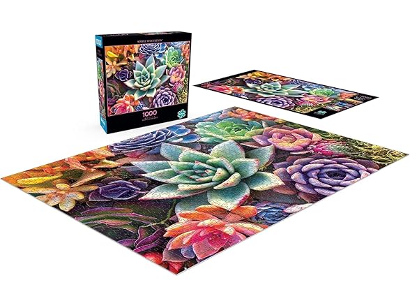 James Mertke - Simple Succulent - 1000 Piece Jigsaw Puzzle