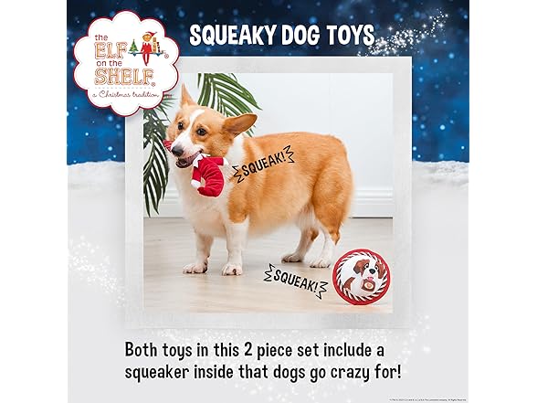 The Elf on the Shelf 2pc Dog Toy Set