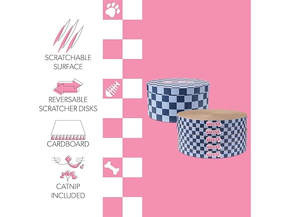 THE LICKER STORE Cardboard Cat Scratcher Pads 5PK