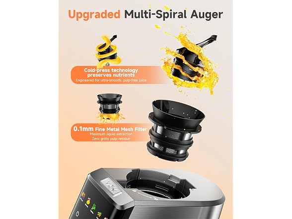 VCK Cold Press Juicer w/Wide Feed Chute