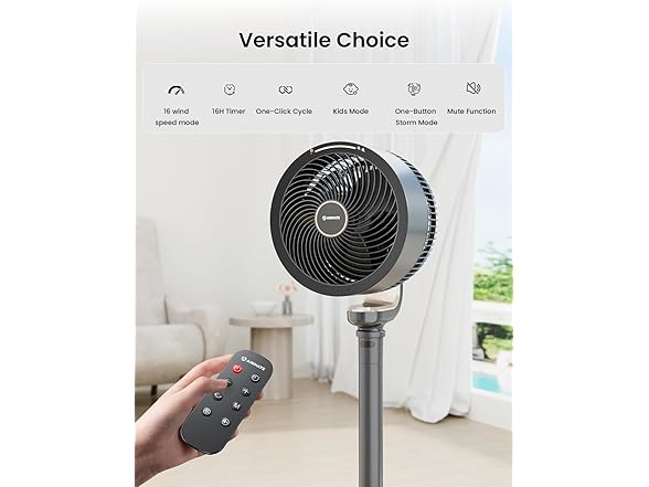 AIRMATE Pedestal Fan for Bedroom