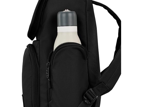 High Sierra Lineage Flap Backpack- Black