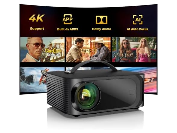 ONOAYO Outdoor-Projector-4K with AI Auto