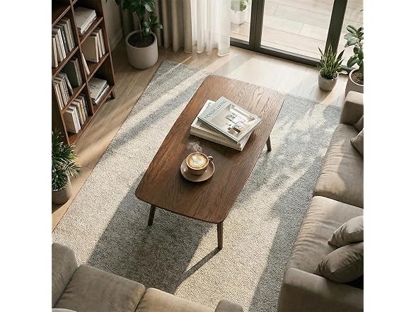 Bamskov Bamskov Mid Century Modern Coffee Table: