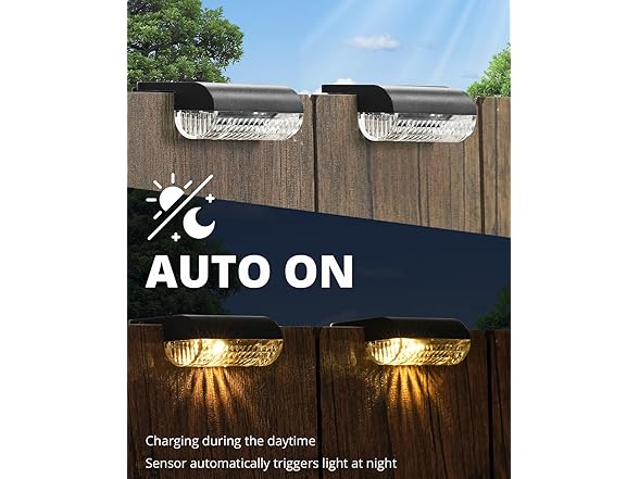 Herzila Solar Deck Lights Outdoor | 3000K Warm White