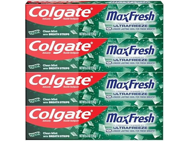 $23.99 (8-Pack) Colgate MaxFresh Toothpaste Pack, 6.3 oz dealfomo