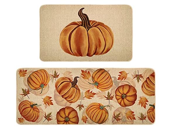 Fall Kitchen Mats Set of 2