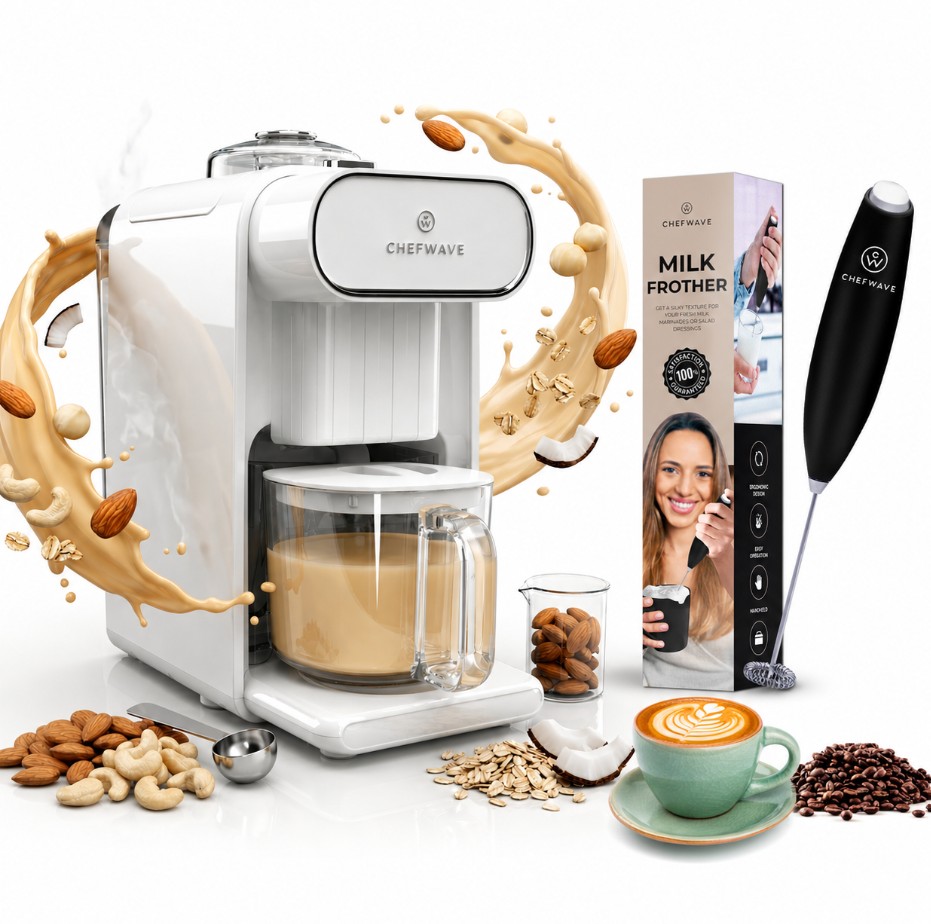 ChefWave Milkmade Milk Maker with Handheld Milk Frother - Gallery 7