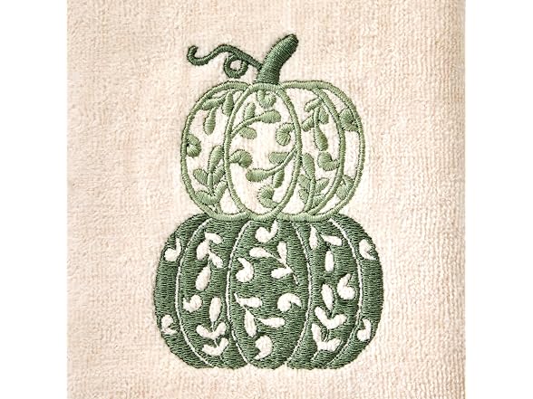 SKL Home Fall/Thanksgiving Scroll Pumpkin Hand Towel Set-2pc