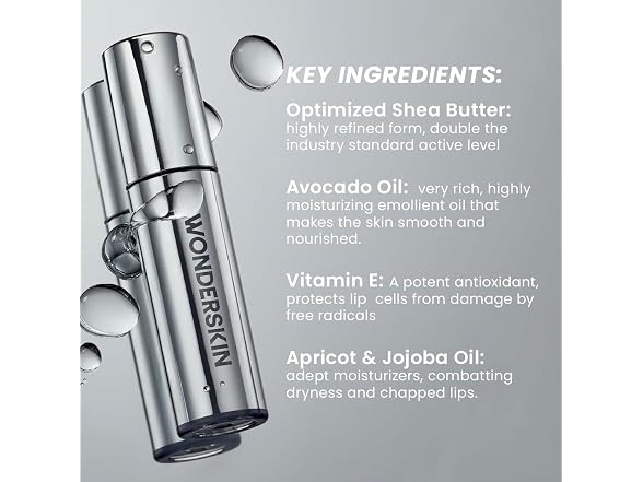 Wonderskin Lip Oil Rehab Serum Clear