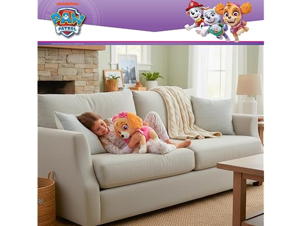 Paw Patrol Girl Skye Bedding Weighted Cuddle Pillow