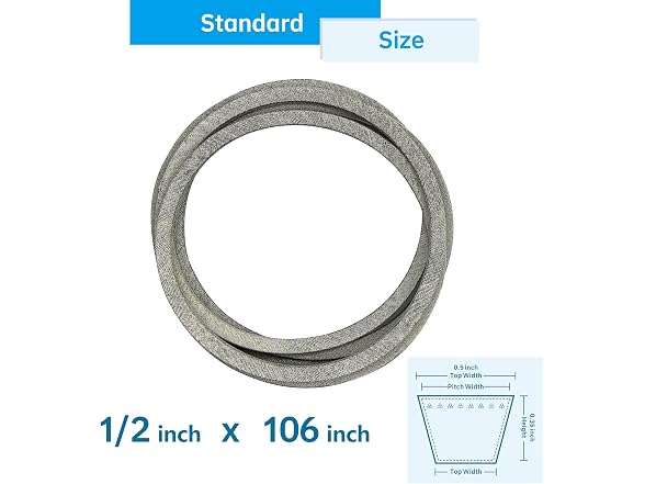 fascinatte 405143 46" Deck Drive Belt