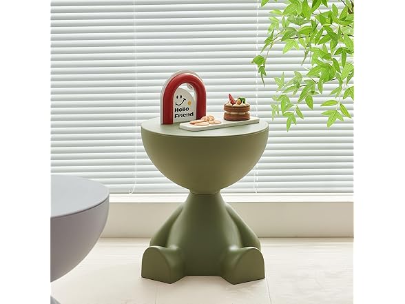 Wefrib Side Table, Circle Coffee Table, Nightstand