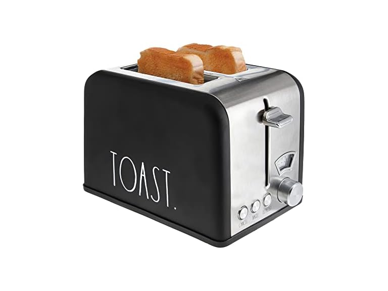 RAE DUNN DD-RDTT03ET BLK Rae Dunn Square Bread Toas