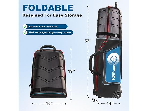 Aeroabyss Hard Case Golf Travel Bag