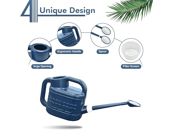 Qilebi 2 Gallon Watering Can Long Spout