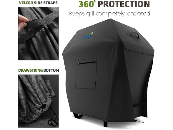 Nestl Nestl BBQ Grill Cover with Front Zipper