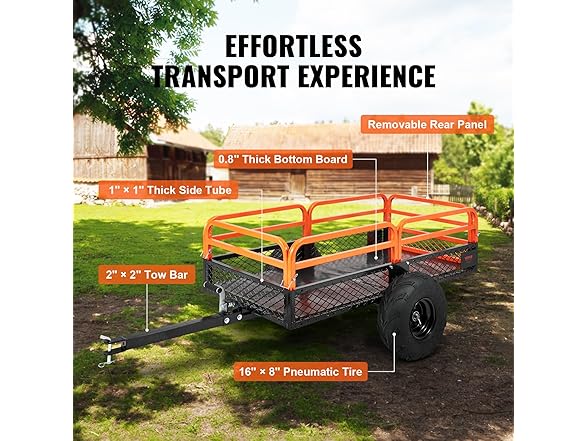 VEVOR Heavy Duty Steel ATV Dump Trailer