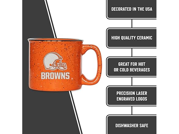 Cleveland Browns Speckle Mug