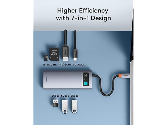 Baseus 4K@60Hz USB C Docking Station