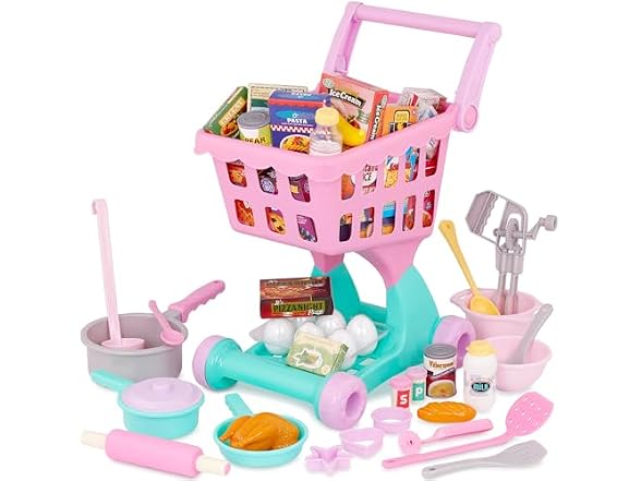 Battat – Play Circle – Shopping Cart & Grocery Set for Kids