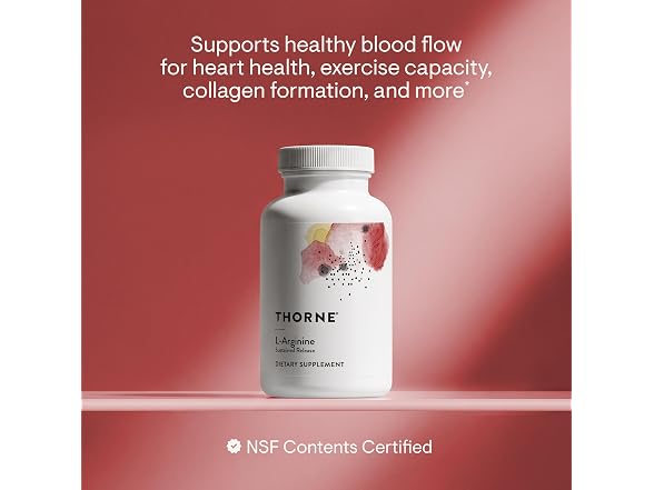 THORNE L-Arginine, 120 Capsules