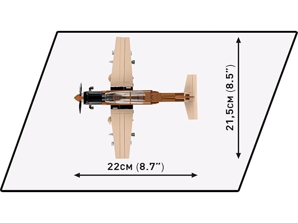 COBI Armed Forces AT-6 Wolverine (Beechcraft) Building Set, 263 Pieces