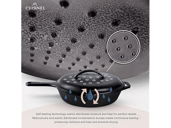 Cuisinel Cast Iron Set w/Lids 3pc