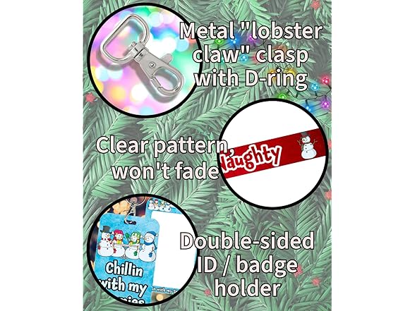 Holiday Hero Bite Me! Christmas Lanyard