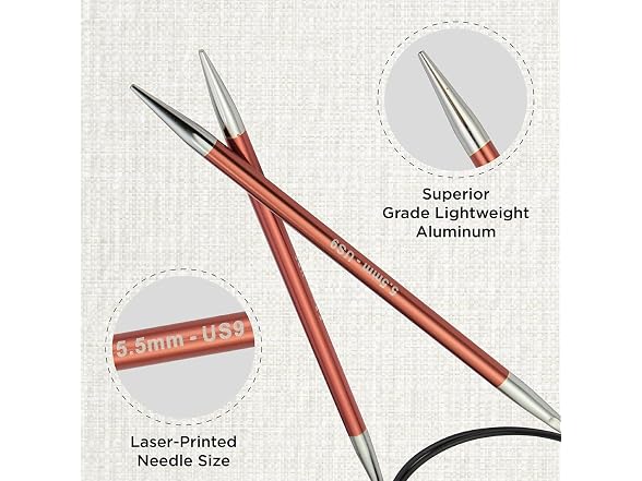 KnitPro Zing Fixed Circular Needles 47"