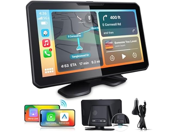 7" CarPlay Screen w/ Mirror Link