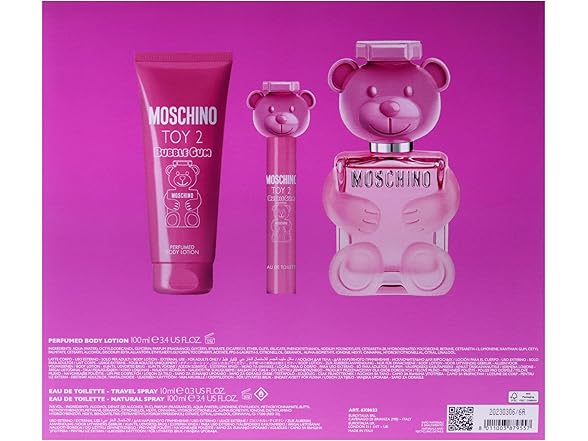 Moschino Toy 2 Bubble Gum by Moschino for Women - 3 Pc Gift Set